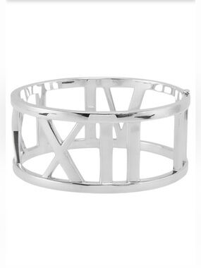Tiffany & Co. Sterling Silver Wide Open Atlas Bangle *NEVER WORN*